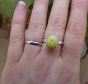 Highland Marble Sterling Silver Adjustable Ring