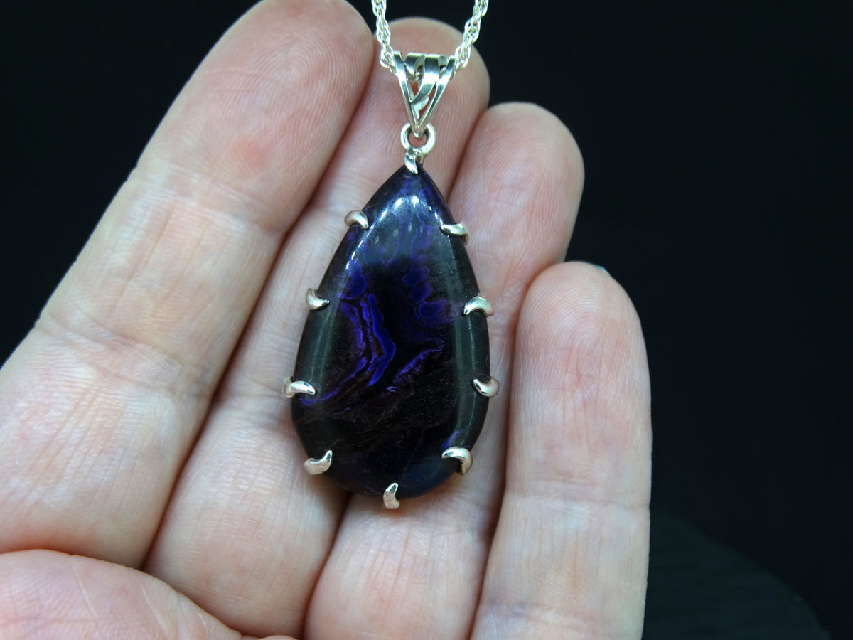 Sugilite Sterling Silver Fancy Pendant