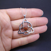 Lewisian Triquetra Sterling Silver Pendant