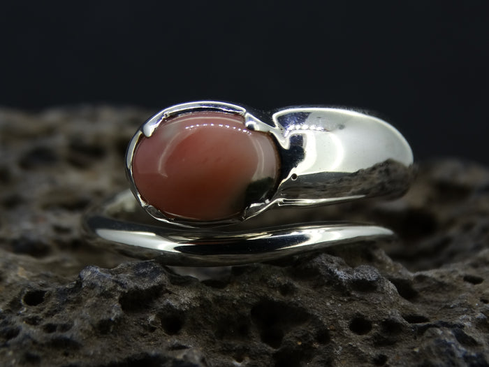 Scottish Isla Rose Sterling Silver Snake Ring