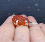 Carnelian Sterling Silver Pendant