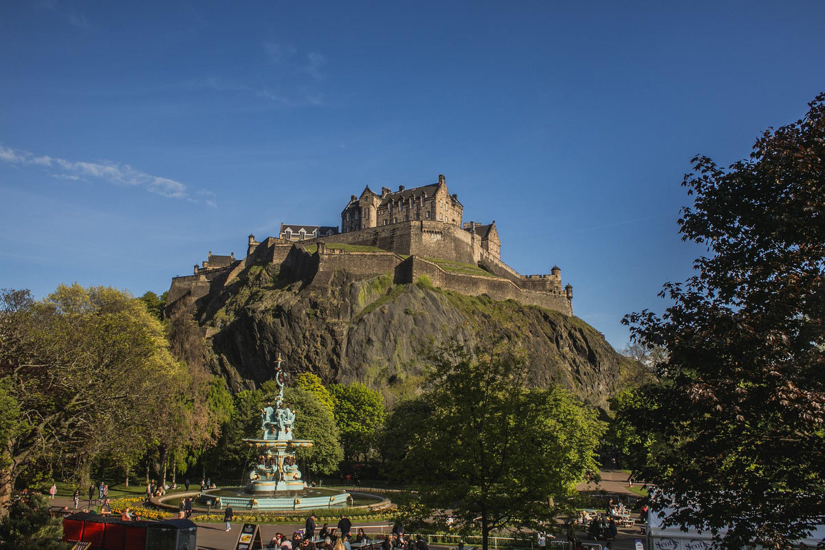 Edinburgh Castle Rock Sterling Silver Cufflinks