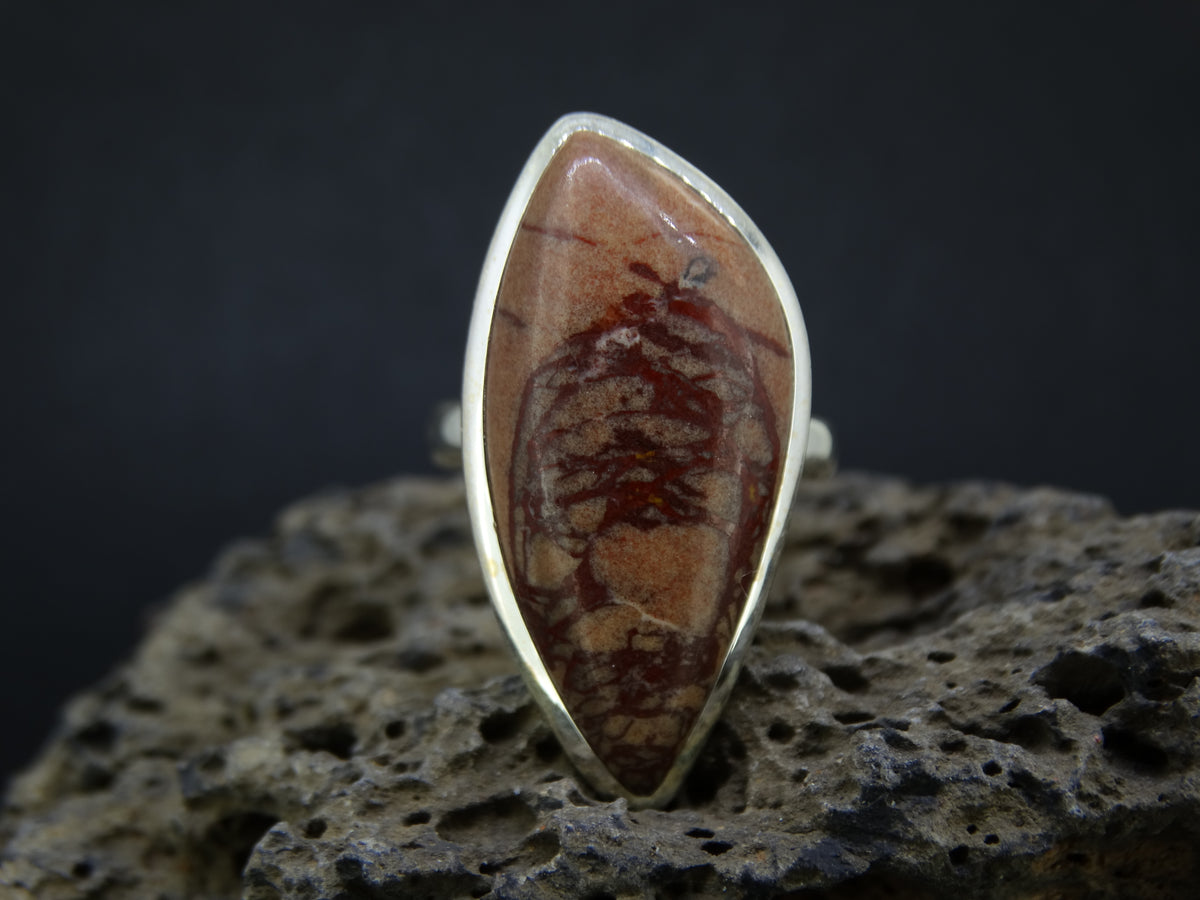Arthur's Seat Jasper Fancy Cut Sterling Silver Ring