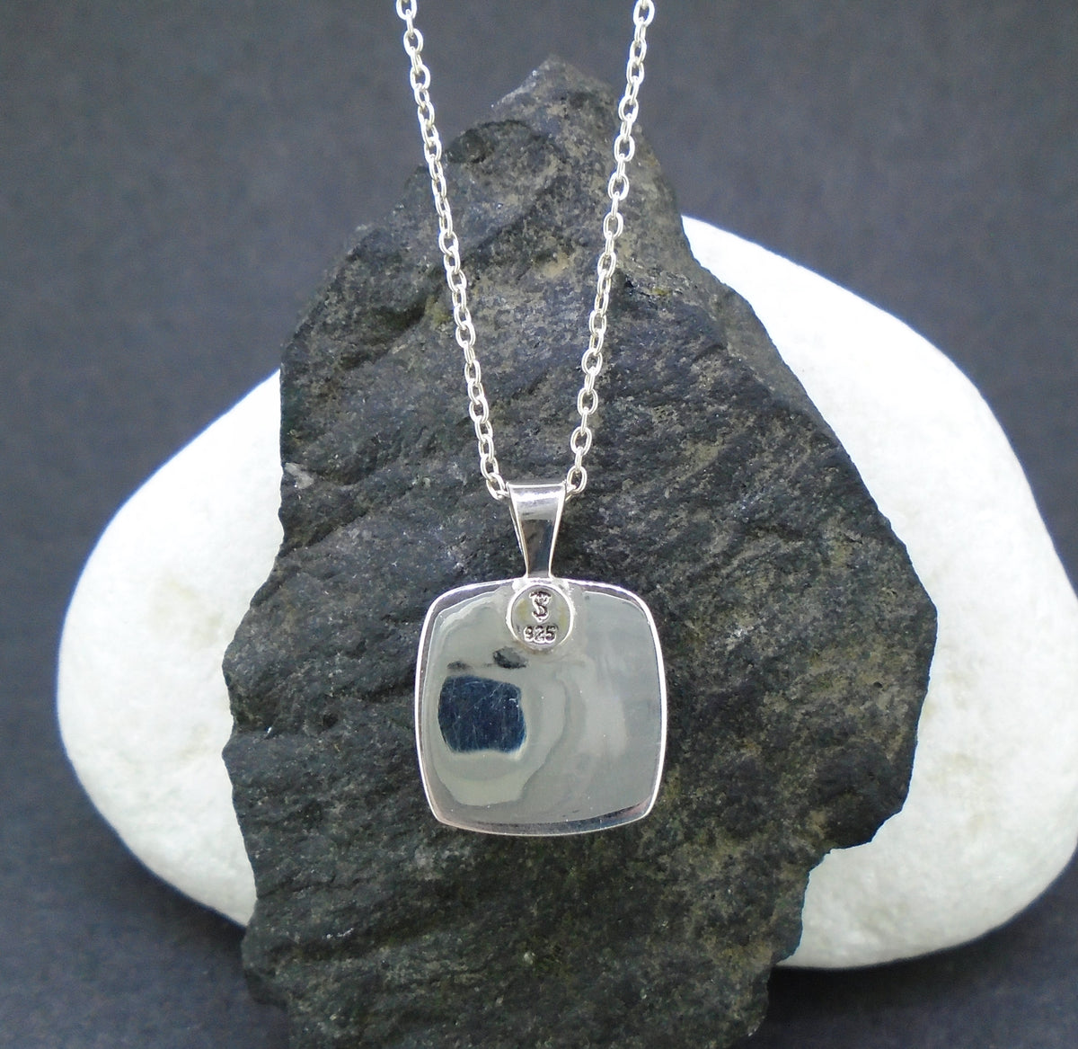 Fordite Sterling Silver Pendant