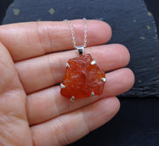 Carnelian Sterling Silver Pendant