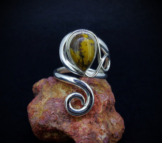 Campsie Fells Jasper Sterling Silver Ring