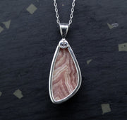 Rhodochrosite Sterling Silver Pendant