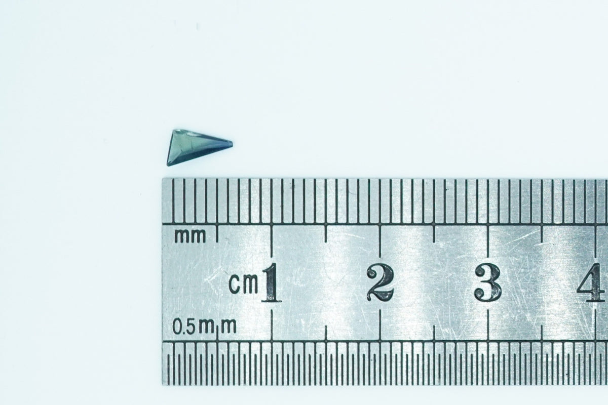 Elongated Trillion Light Blue Rare Scottish Sapphire Gemstone