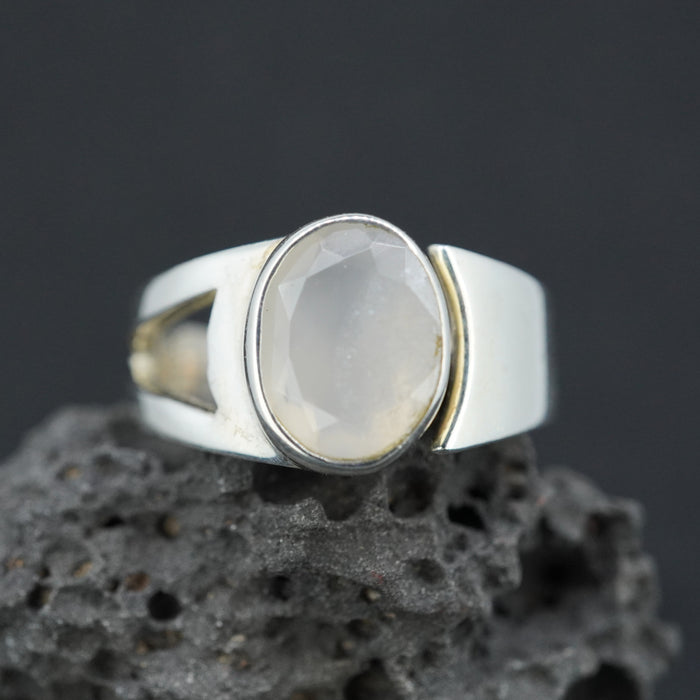 Scottish Chalcedony Sterling Silver Ring