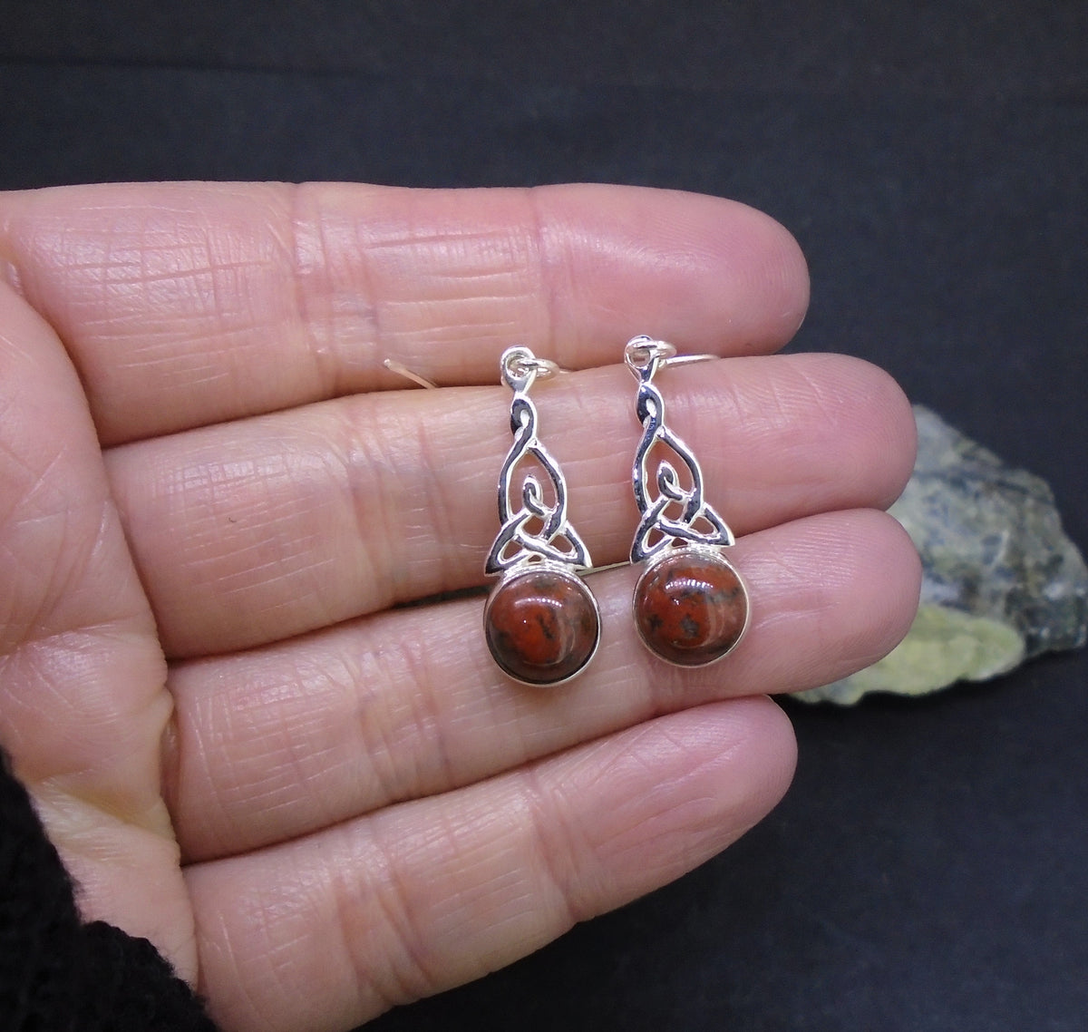 Lewisian Celtic Knot Sterling Silver Earrings