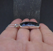 Whitby Jet Sterling Silver Pendant