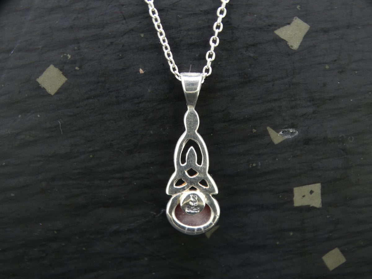 Pink Star Ruby Sterling Silver Petite Pendant