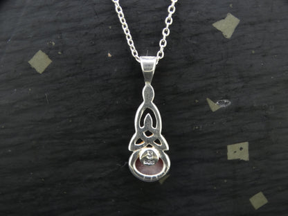 Pink Star Ruby Sterling Silver Petite Pendant