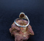Campsie Fells Jasper Sterling Silver Celtic Ring