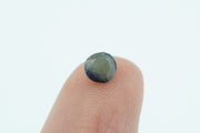 Round Teal Green With Blue Rare Scottish Sapphire Gemstone