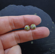 Iona Marble 6mm Sterling Silver Stud Earrings