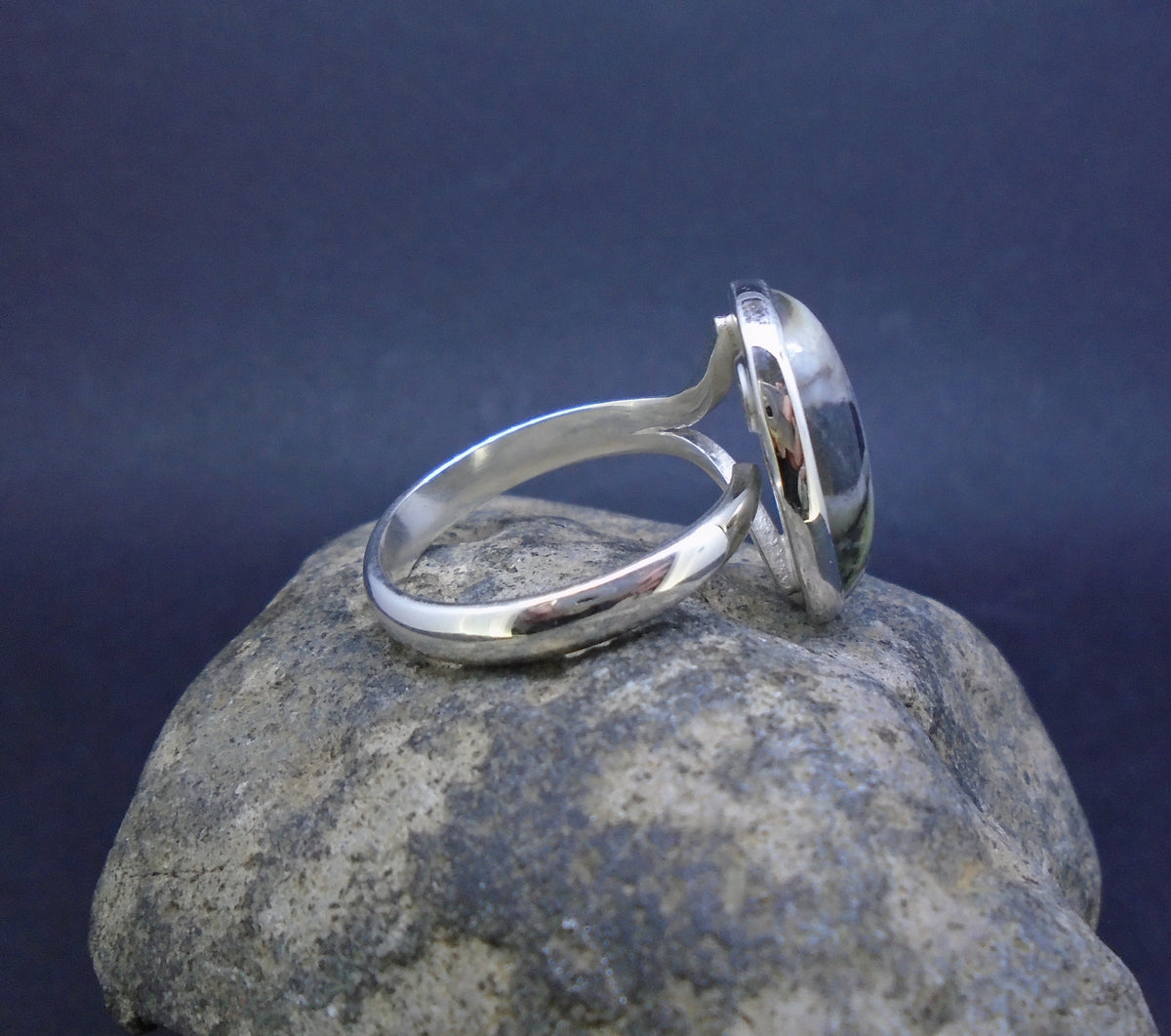 Skye Marble Sterling Silver Ring