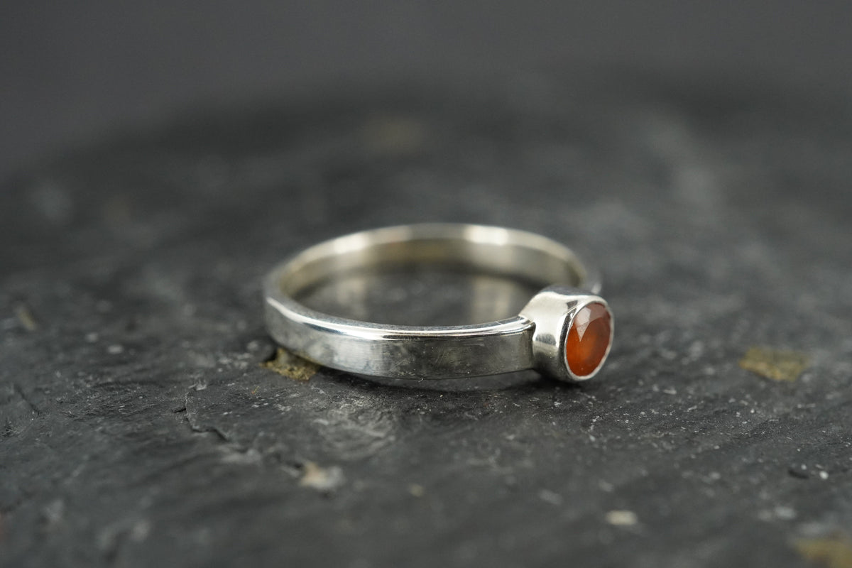 Scottish Angus Carnelian Sterling Silver Ring