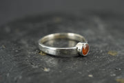 Scottish Angus Carnelian Sterling Silver Ring