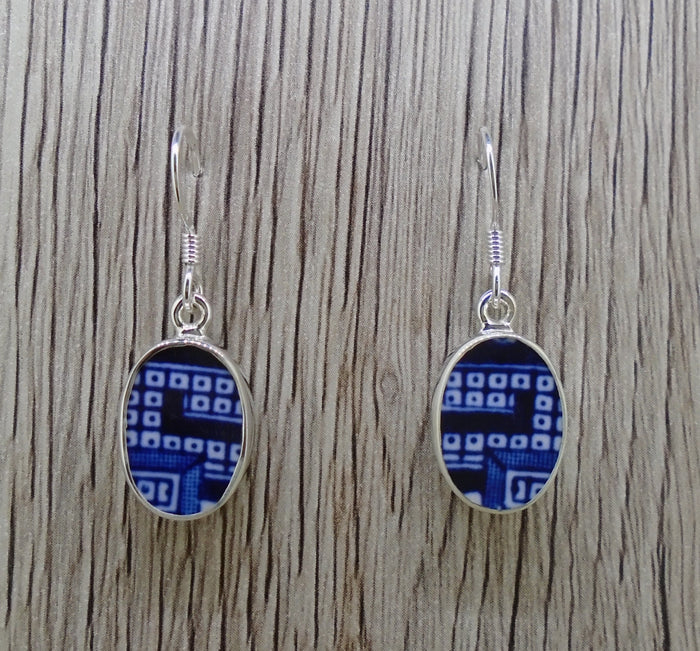 Old Willow 'Geometric' Sterling Silver Earrings