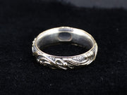 Scottish Chalcedony Scottish Gold and Sterling Silver Waves Ring
