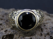 Cairngorm Quartz Scottish Gold and Sterling Silver Ring
