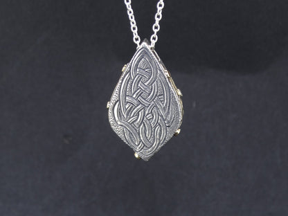 Scottish Sapphire, Elie Ruby and Diamond Pendant with 14ct Scottish Gold