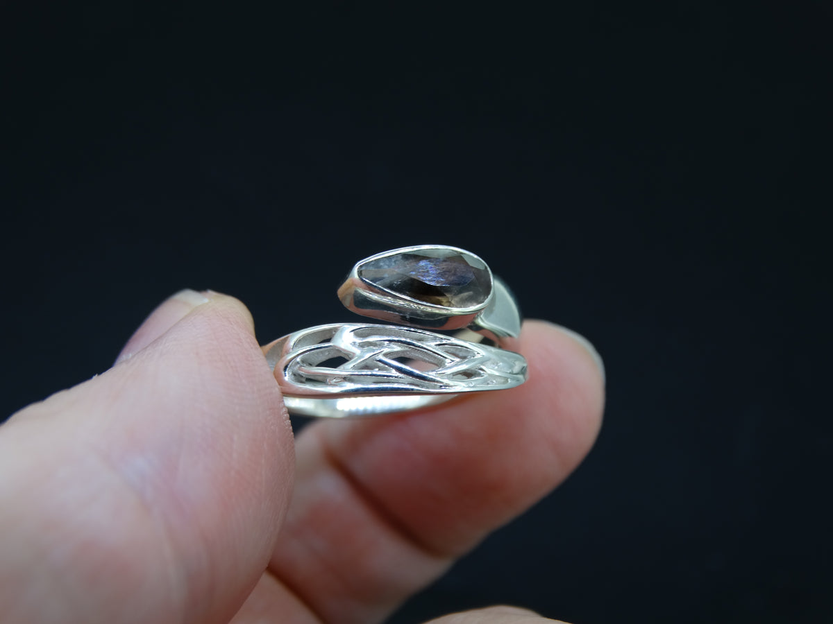 Perthshire Smoky Quartz Sterling Silver Wrap Ring