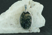 Scottish Moss Agate Sterling Silver Pendant