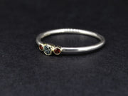 Scottish Sapphire and Elie Rubies with Scottish Gold Ring