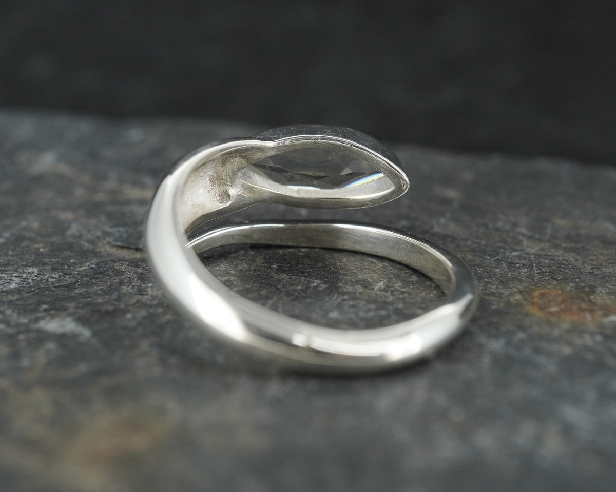 Edinburgh Sea Glass Sterling Silver Wrap Ring