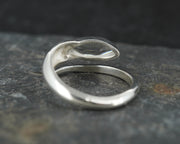 Edinburgh Sea Glass Sterling Silver Wrap Ring