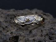 Cairngorm Quartz Scottish Gold and Silver Vine Design Ring