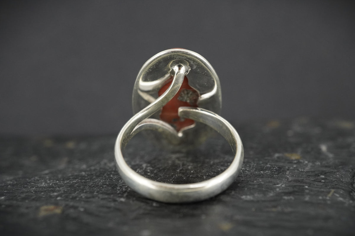 Scottish Isla Rose Sterling Silver Oval Ring