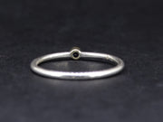 Delicate Scottish Sapphire with Scottish Gold, Sterling Silver Ring