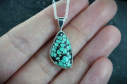 Asian Turquoise Sterling Silver Pendant