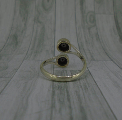 Pearl Duo Sterling Silver Wrap Ring