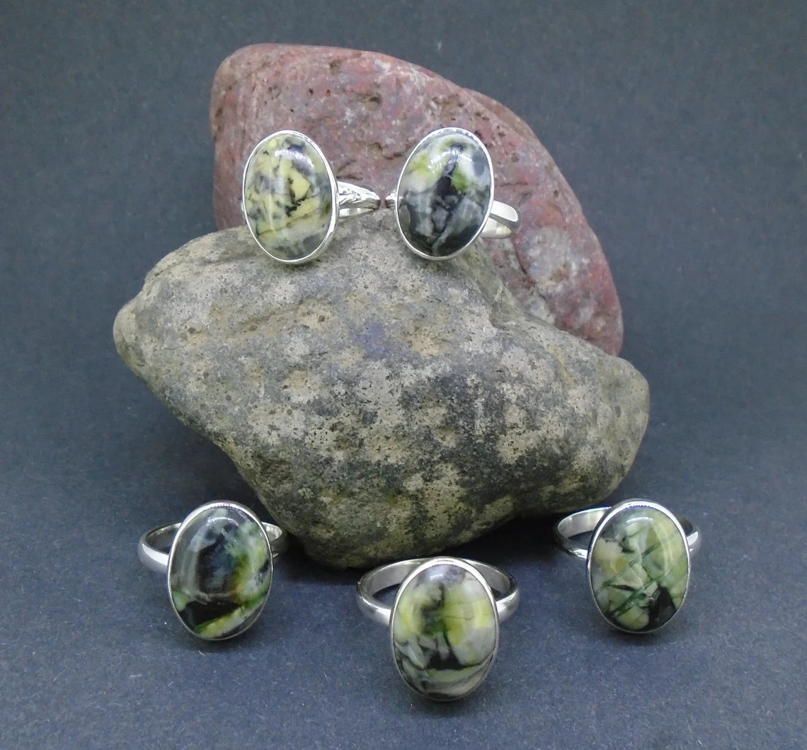 Skye Marble Sterling Silver Ring