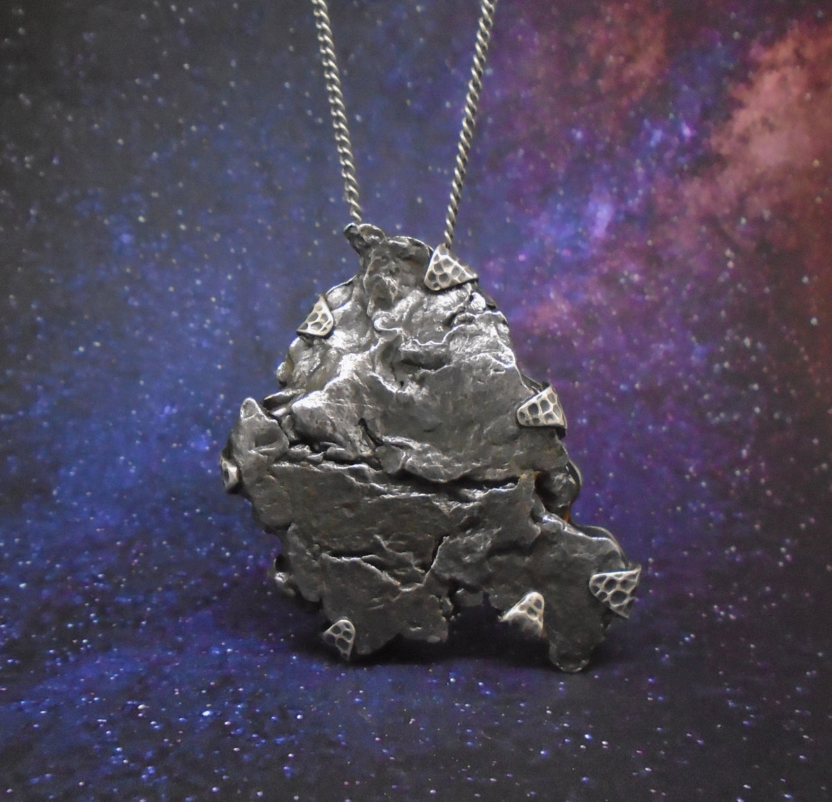 'Star-sung' Colossal Meteorite Sterling Silver Pendant