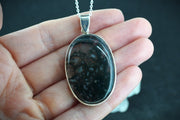 Scottish Moss Agate Sterling Silver Pendant