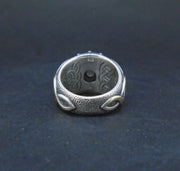 'Flùr na Beinne' Scottish Smoky Quartz Scottish Gold & Silver Ring