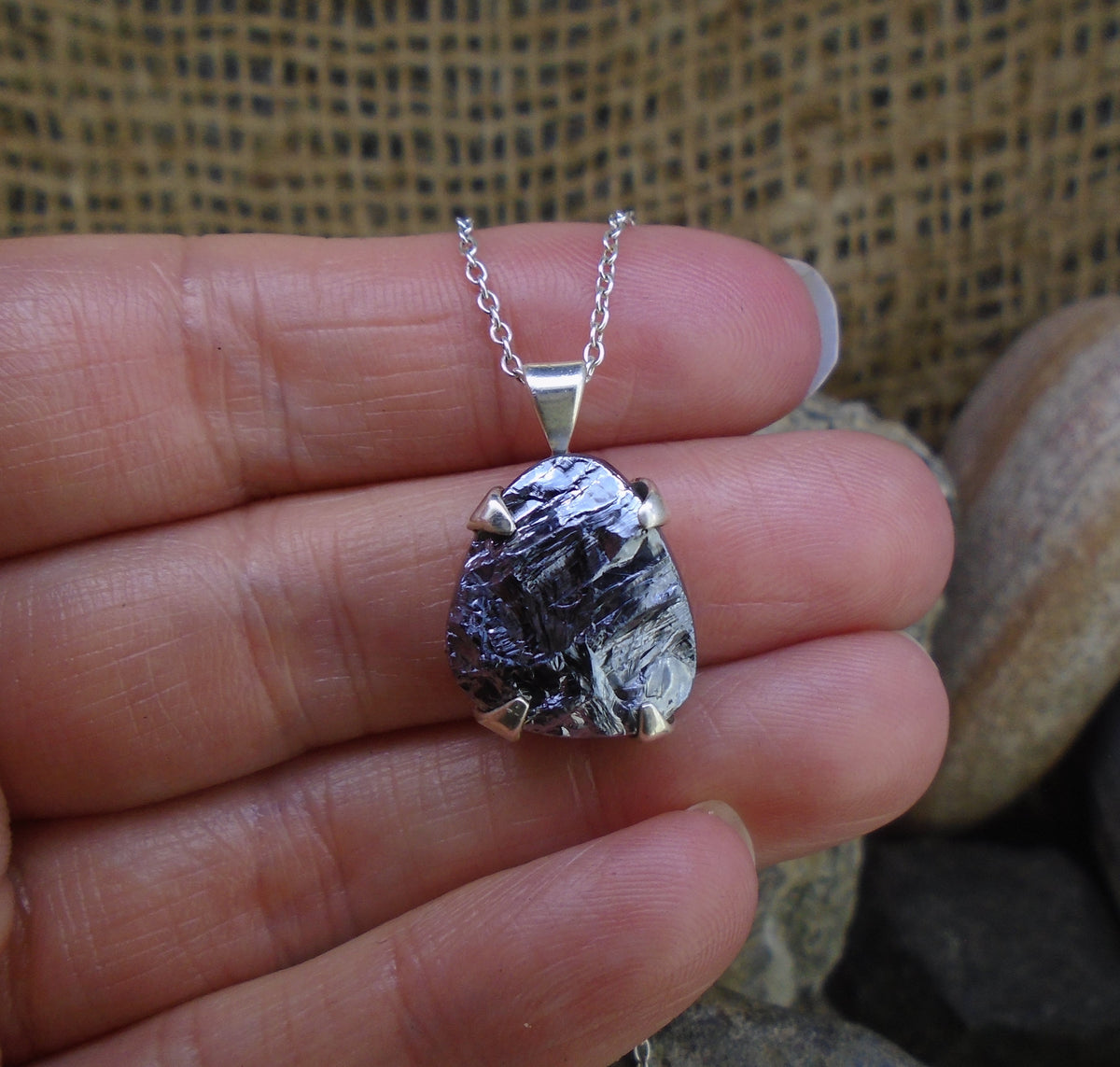 Silicon Sterling Silver Pendant