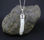 Stick Pearl Sterling Silver Pendant