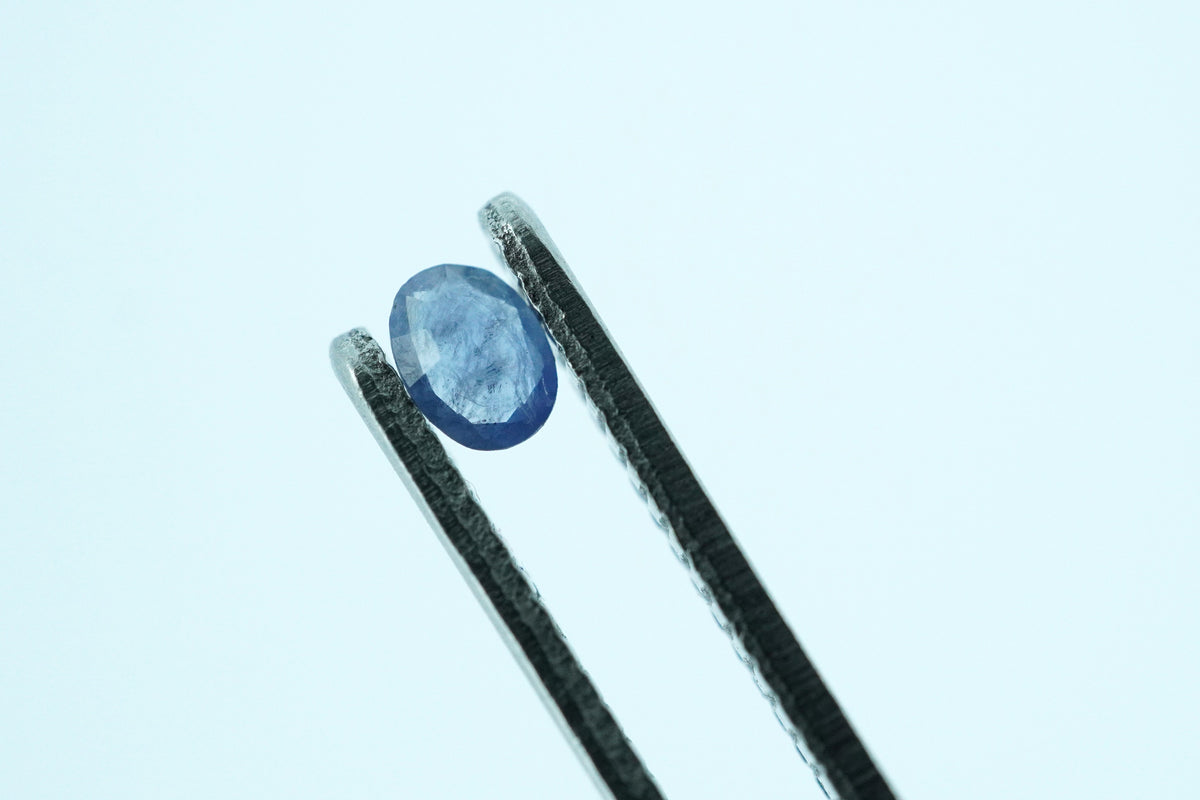 Oval Light Blue Rare Scottish Sapphire Gemstone