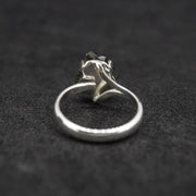 Moldavite Sterling Silver Ring