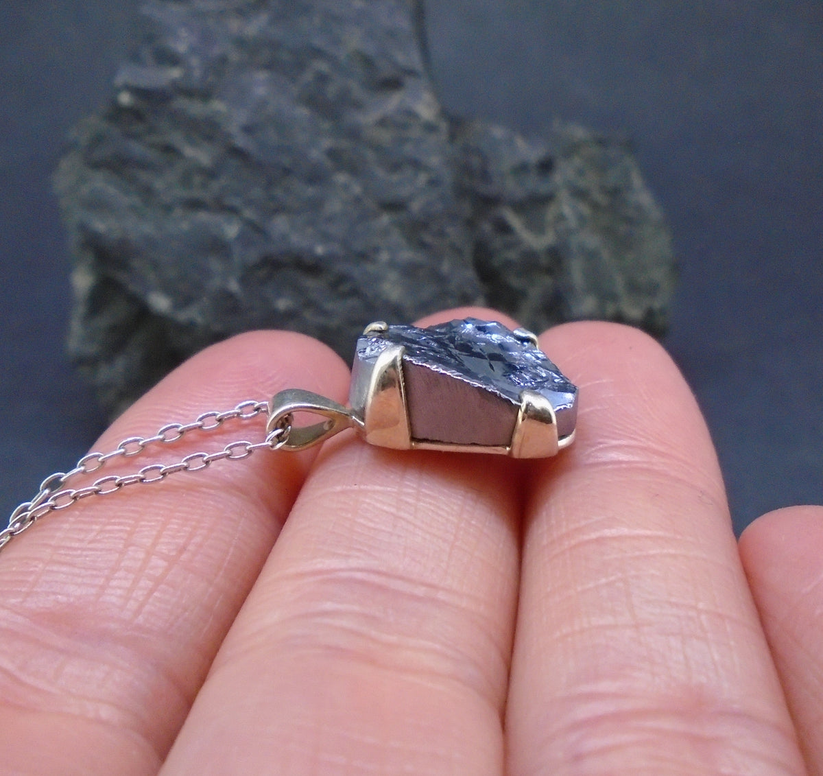 Silicon Sterling Silver Pendant