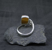 Burn Anne Agate Sterling Silver Celtic Ring