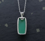 Jelly Chrysoprase Sterling Silver Pendant