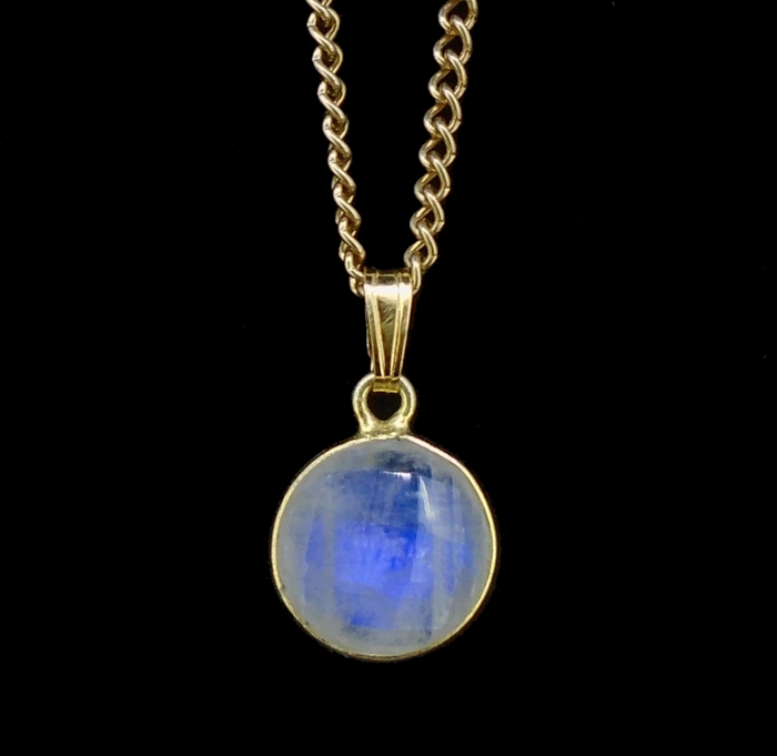 Moonstone Gold Plated Sterling Silver Pendant