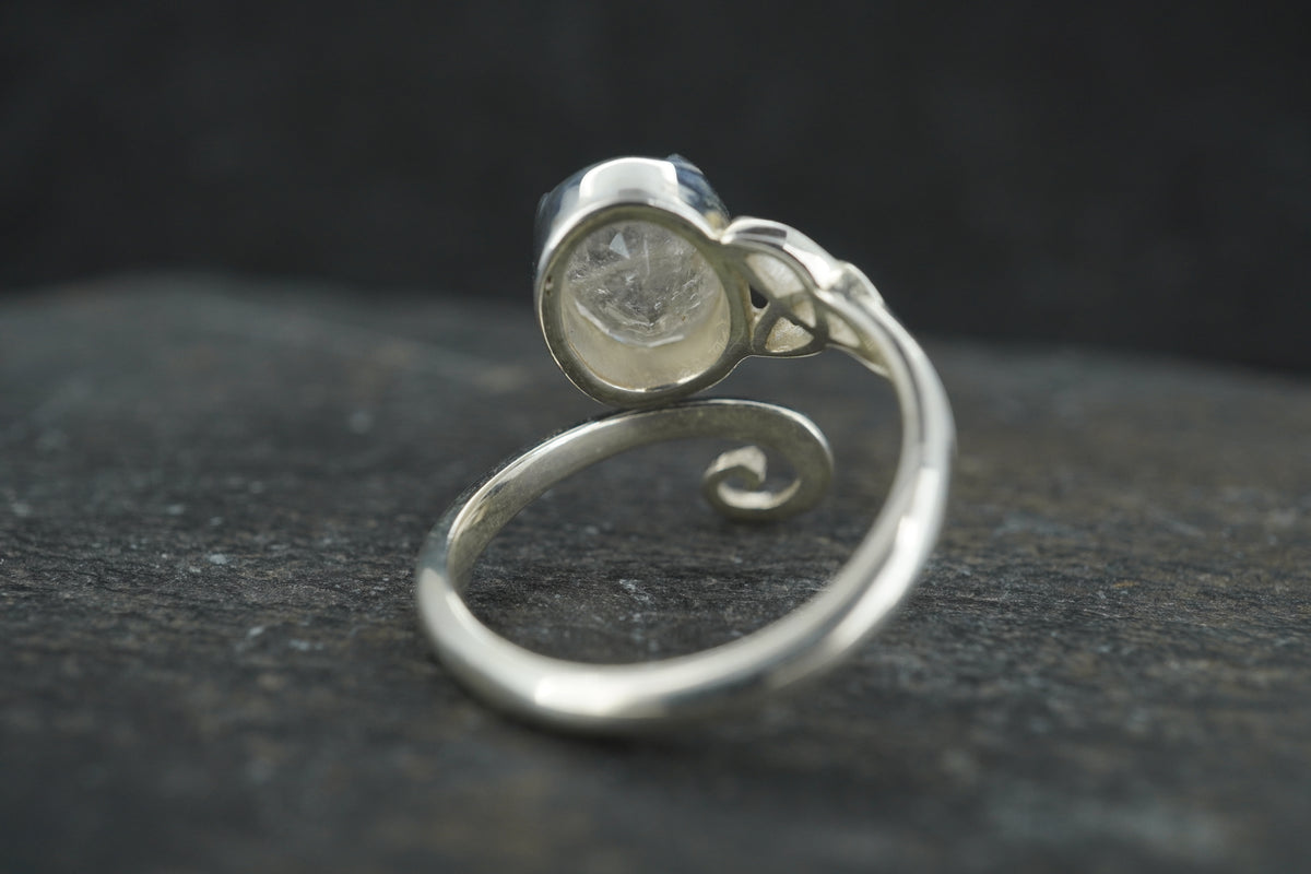 Kingdom 'Diamond' Sterling Silver Celtic Ring